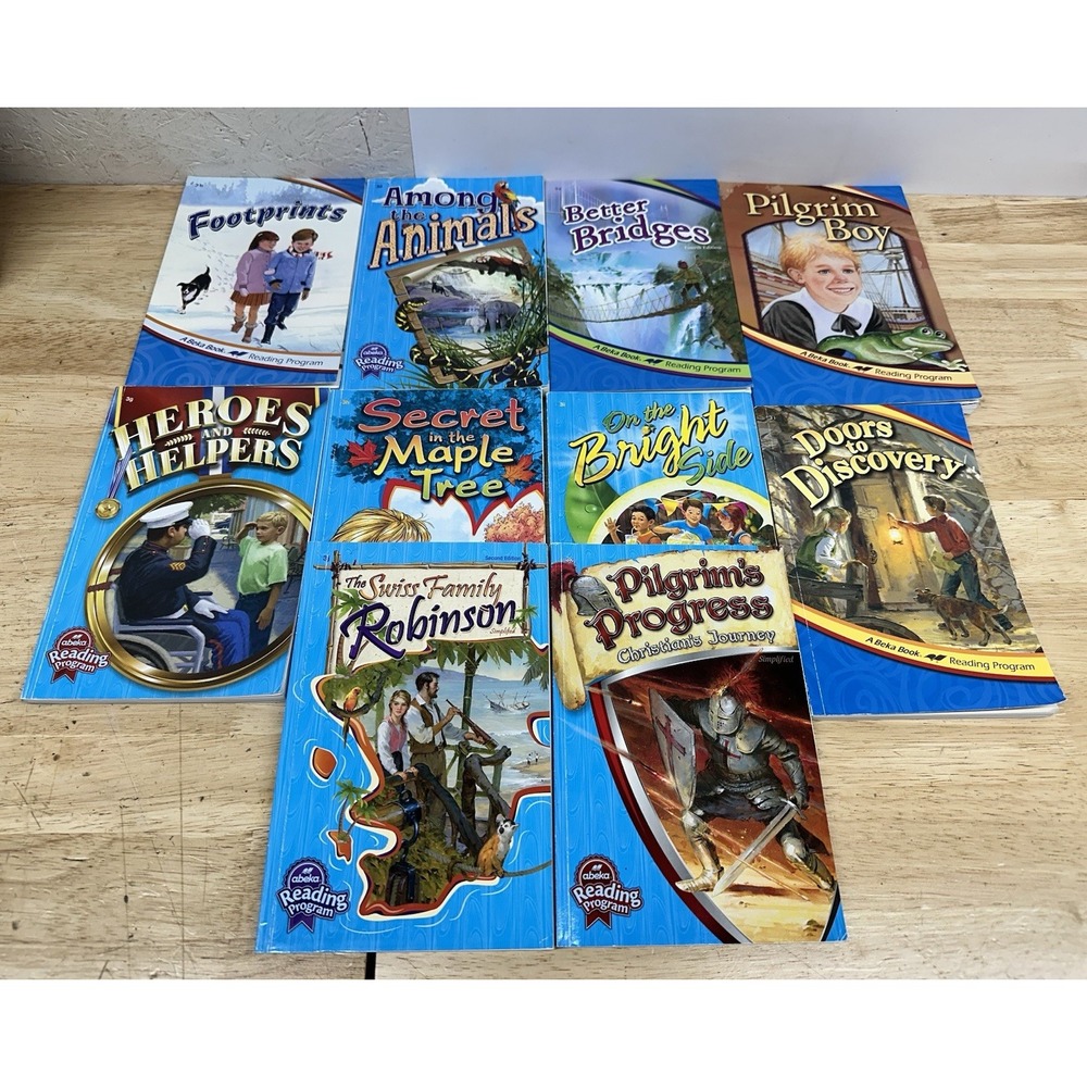 Abeka 3rd Grade Reading Set 10 Readers, pilgrims progress, Maple, Heroes